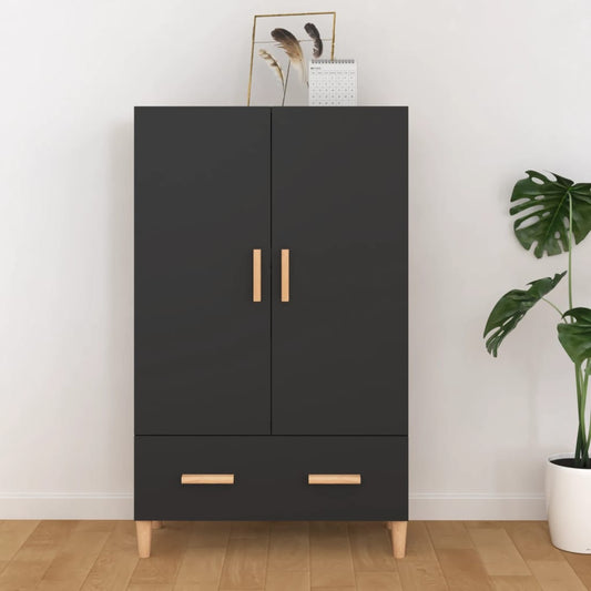 Highboard Černý 70 X 31 X 115 Cm Kompozitní Dřevo