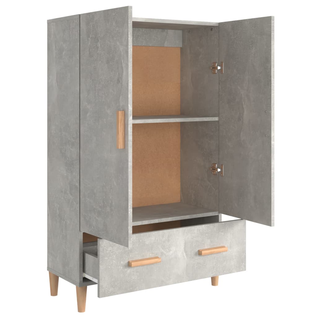 Komoda Betonově Šedá 70 X 31 X 115 Cm Kompozitní Dřevo