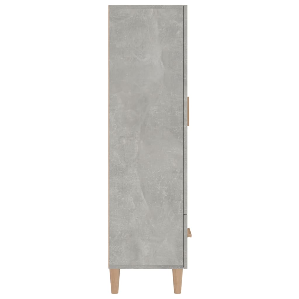 Komoda Betonově Šedá 70 X 31 X 115 Cm Kompozitní Dřevo