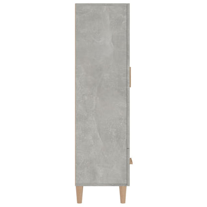 Komoda Betonově Šedá 70 X 31 X 115 Cm Kompozitní Dřevo