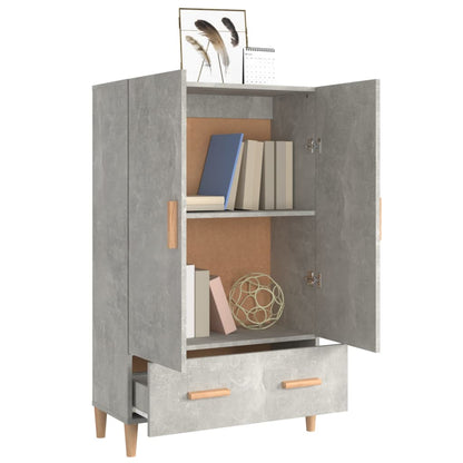 Komoda Betonově Šedá 70 X 31 X 115 Cm Kompozitní Dřevo