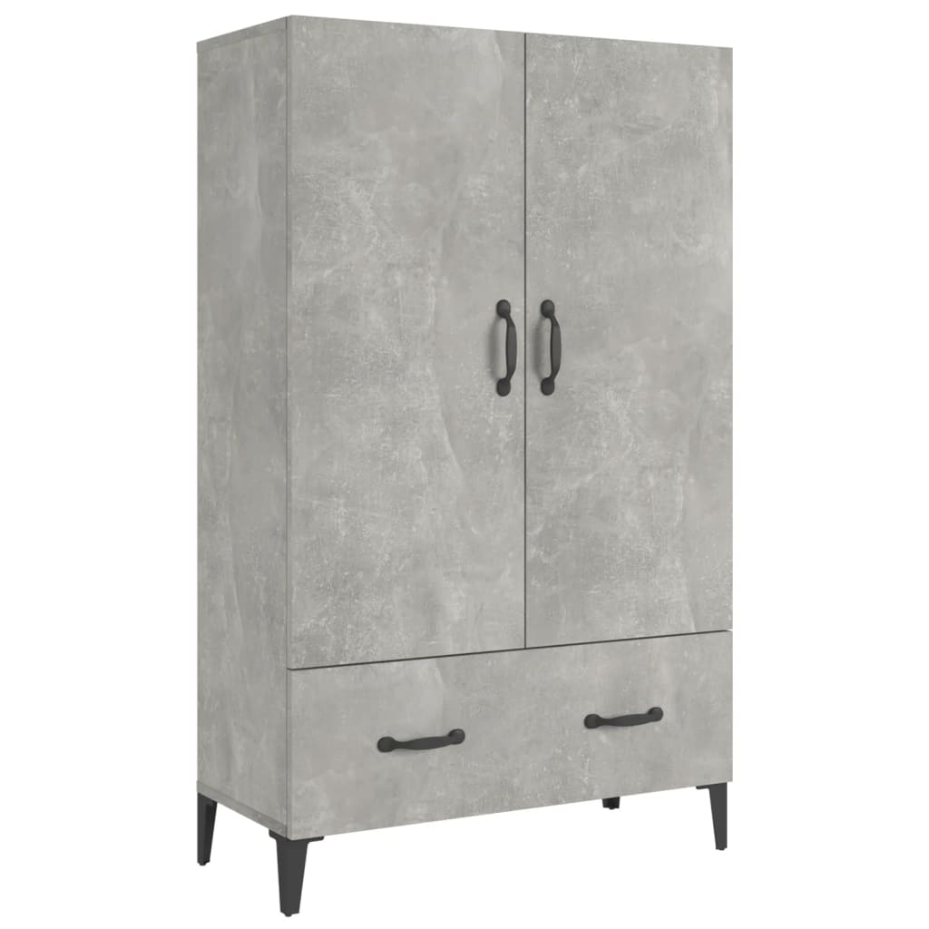Komoda Betonově Šedá 70 X 31 X 115 Cm Kompozitní Dřevo