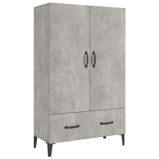 Komoda Betonově Šedá 70 X 31 X 115 Cm Kompozitní Dřevo