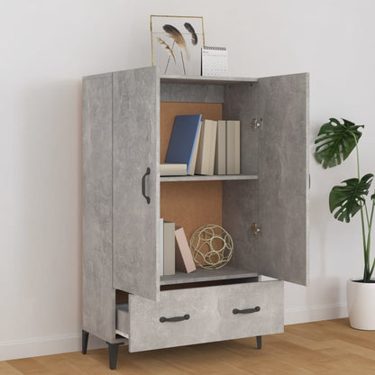 Komoda Betonově Šedá 70 X 31 X 115 Cm Kompozitní Dřevo