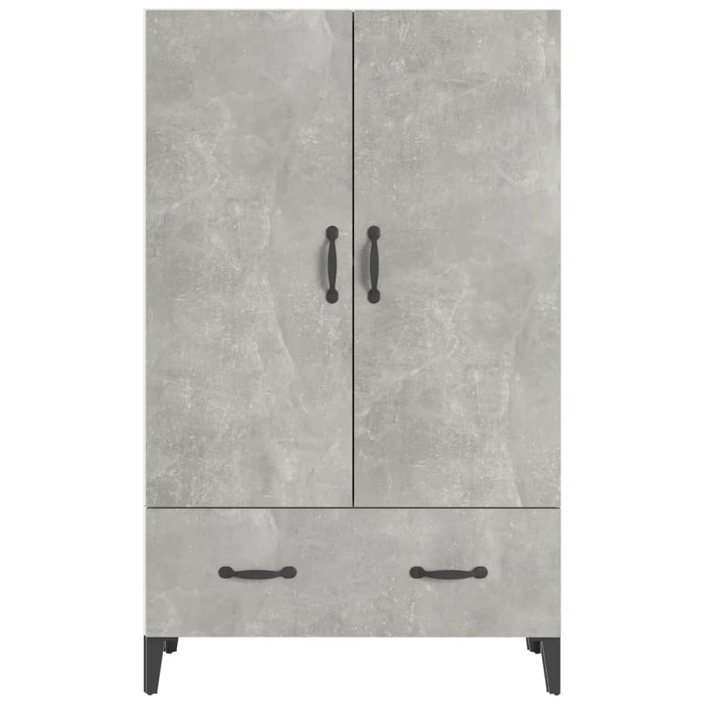 Komoda Betonově Šedá 70 X 31 X 115 Cm Kompozitní Dřevo