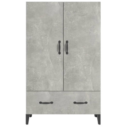 Komoda Betonově Šedá 70 X 31 X 115 Cm Kompozitní Dřevo