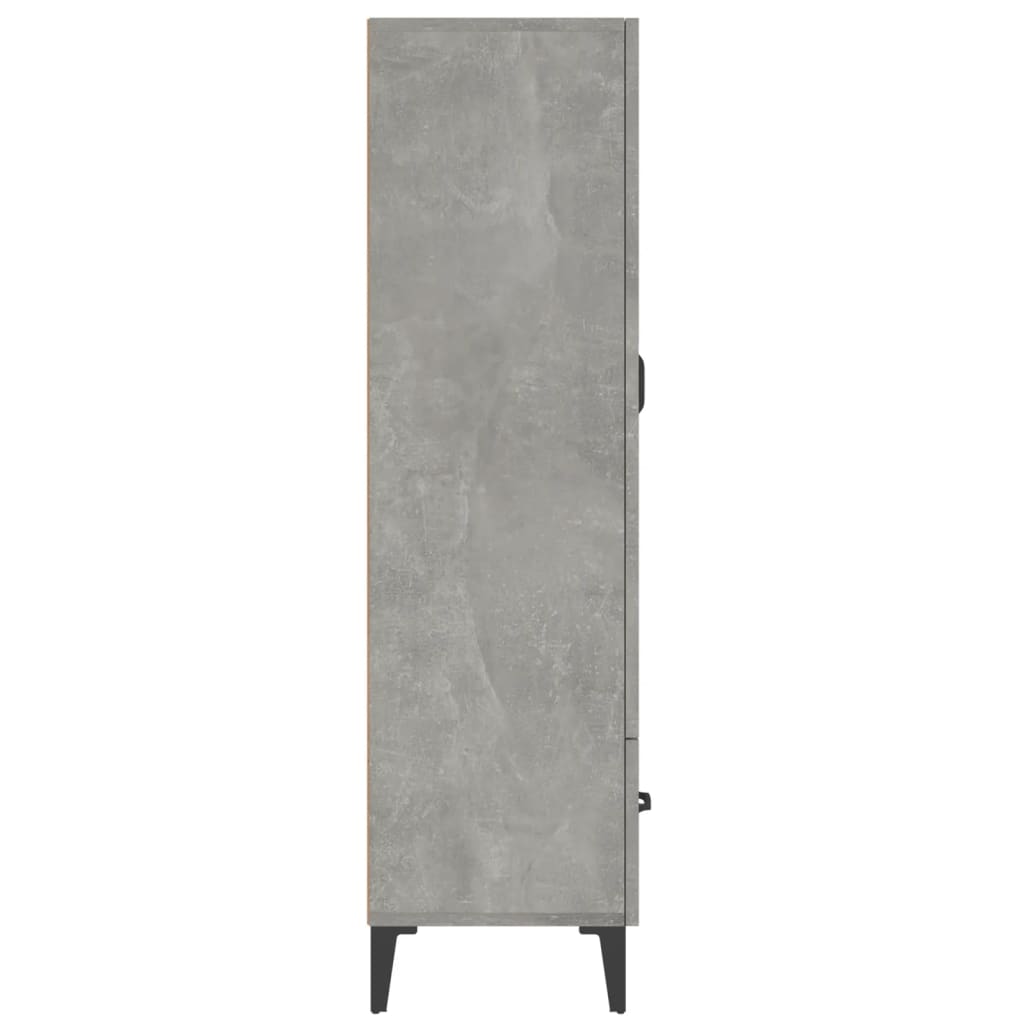 Komoda Betonově Šedá 70 X 31 X 115 Cm Kompozitní Dřevo