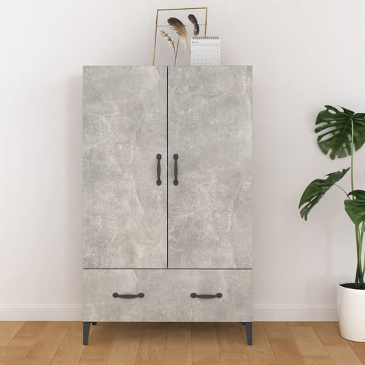 Komoda Betonově Šedá 70 X 31 X 115 Cm Kompozitní Dřevo