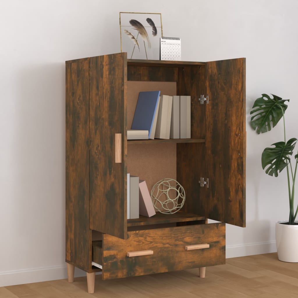 Komoda Kouřový Dub 70 X 31 X 115 Cm Kompozitní Dřevo