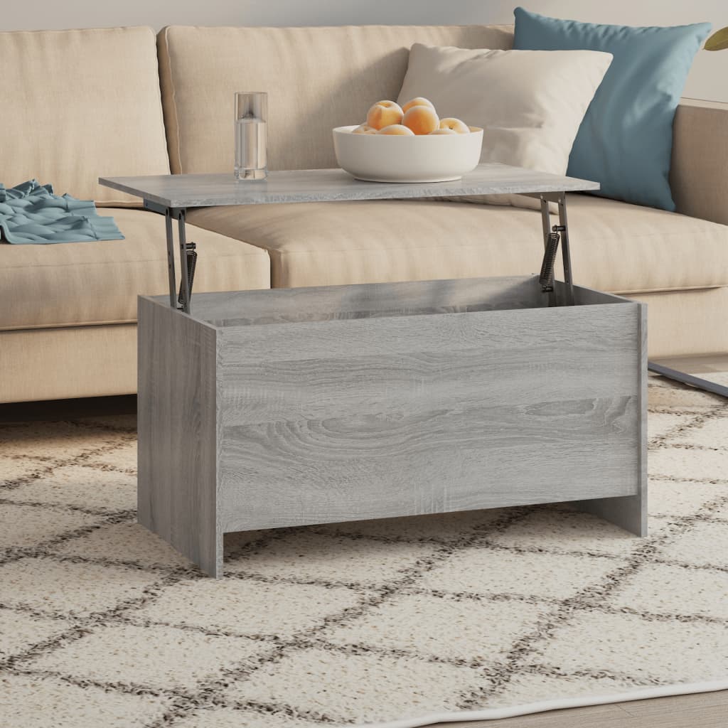 Konferenční Stolek Betonově Šedý 102 X 55,5 X 52,5 Cm Kompozit
