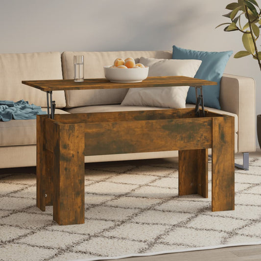 Konferenční Stolek Kouřový Dub 101X49X52 Cm Kompozitní Dřevo