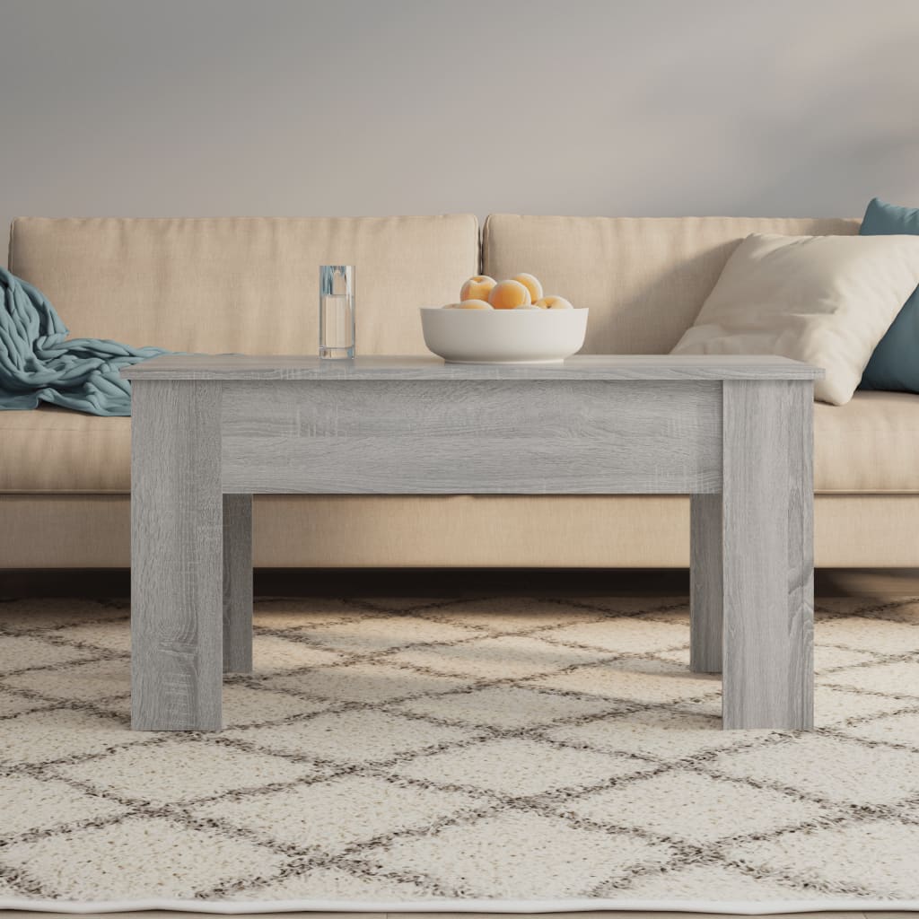 Konferenční Stolek Šedý Sonoma 101X49X52 Cm Kompozitní Dřevo