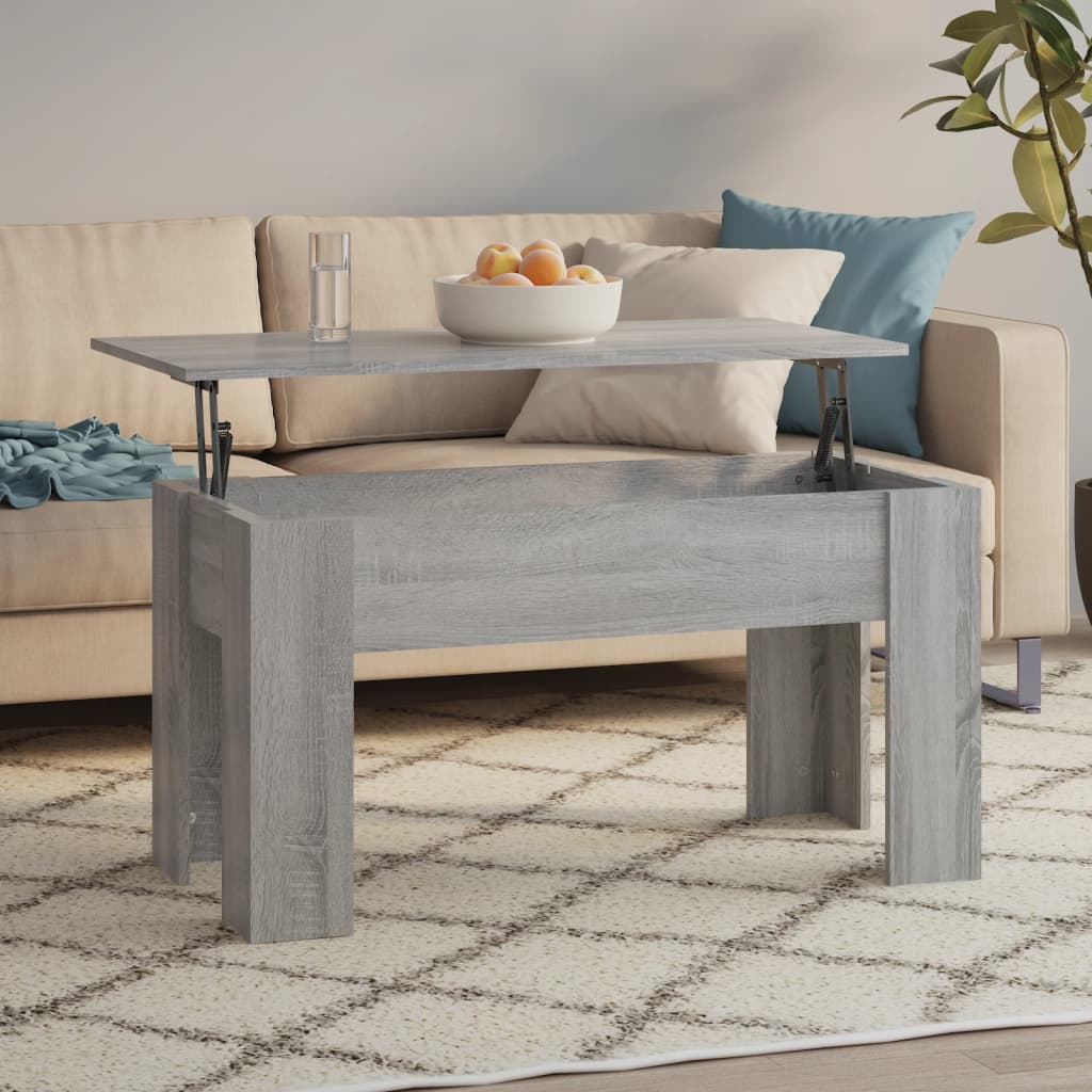 Konferenční Stolek Šedý Sonoma 101X49X52 Cm Kompozitní Dřevo