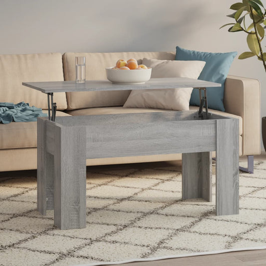 Konferenční Stolek Šedý Sonoma 101X49X52 Cm Kompozitní Dřevo