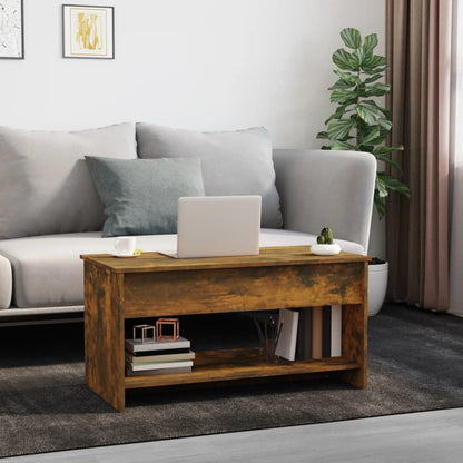 Konferenční Stolek Kouřový Dub 102X50X52,5 Cm Kompozitní Dřevo