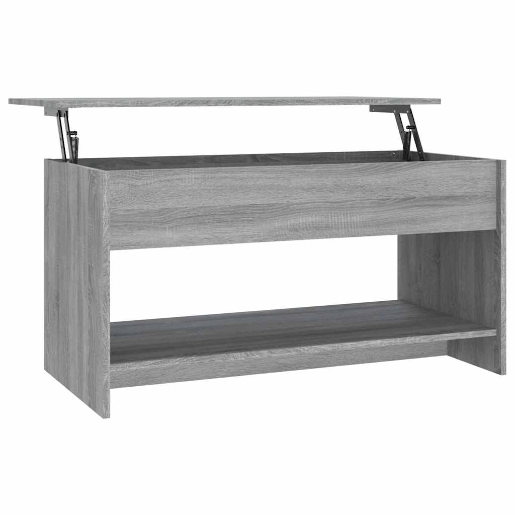 Konferenční Stolek Šedý Sonoma 102X50X52,5 Cm Kompozitní Dřevo