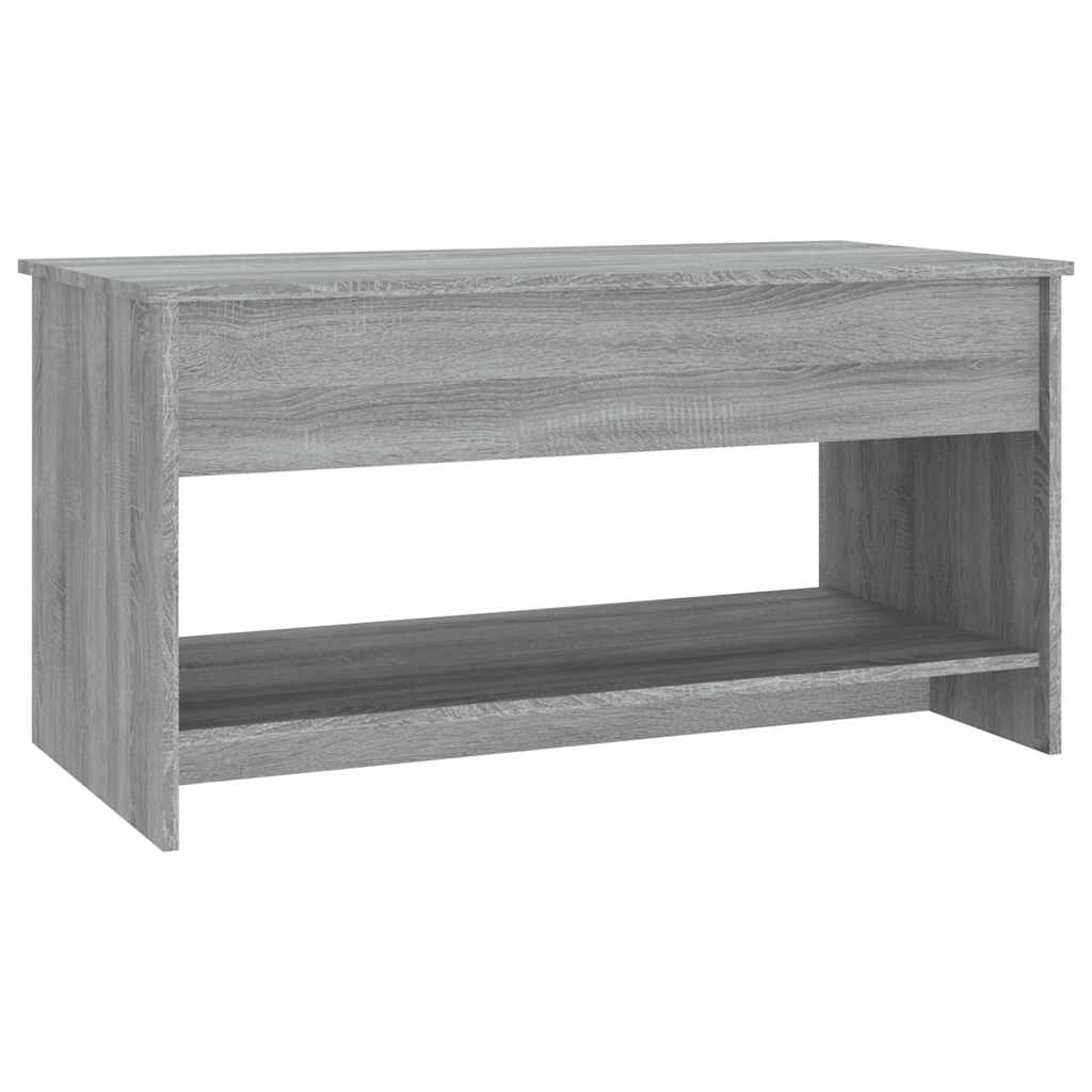 Konferenční Stolek Šedý Sonoma 102X50X52,5 Cm Kompozitní Dřevo