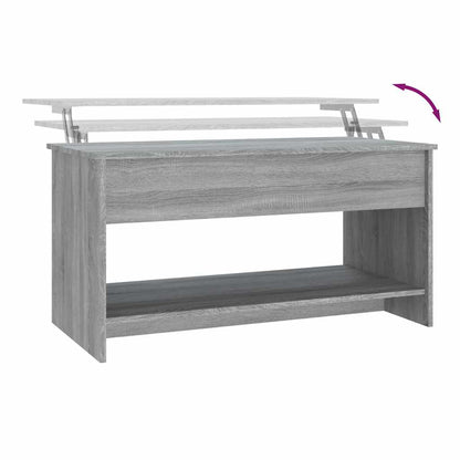 Konferenční Stolek Šedý Sonoma 102X50X52,5 Cm Kompozitní Dřevo