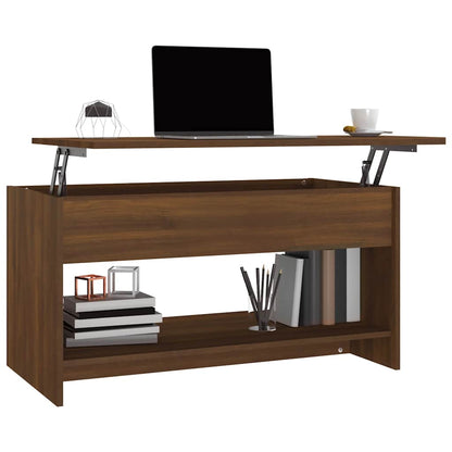 Konferenční Stolek Hnědý Dub 102X50X52,5 Cm Kompozitní Dřevo