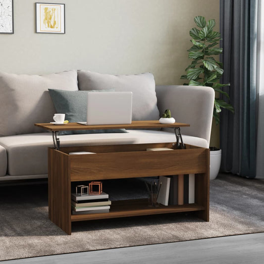 Konferenční Stolek Hnědý Dub 102X50X52,5 Cm Kompozitní Dřevo