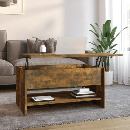 Konferenční Stolek Lesklý Bílý 80 X 50 X 40 Cm Kompozitní Dřevo
