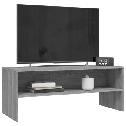 Tv Skříňka Šedá Sonoma 100 X 40 X 40 Cm Kompozitní Dřevo