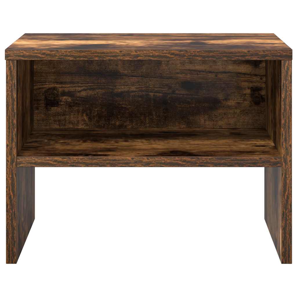 Noční Stolek Kouřový Dub 40 X 30 X 30 Cm Kompozitní Dřevo