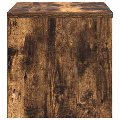 Noční Stolek Kouřový Dub 40 X 30 X 30 Cm Kompozitní Dřevo