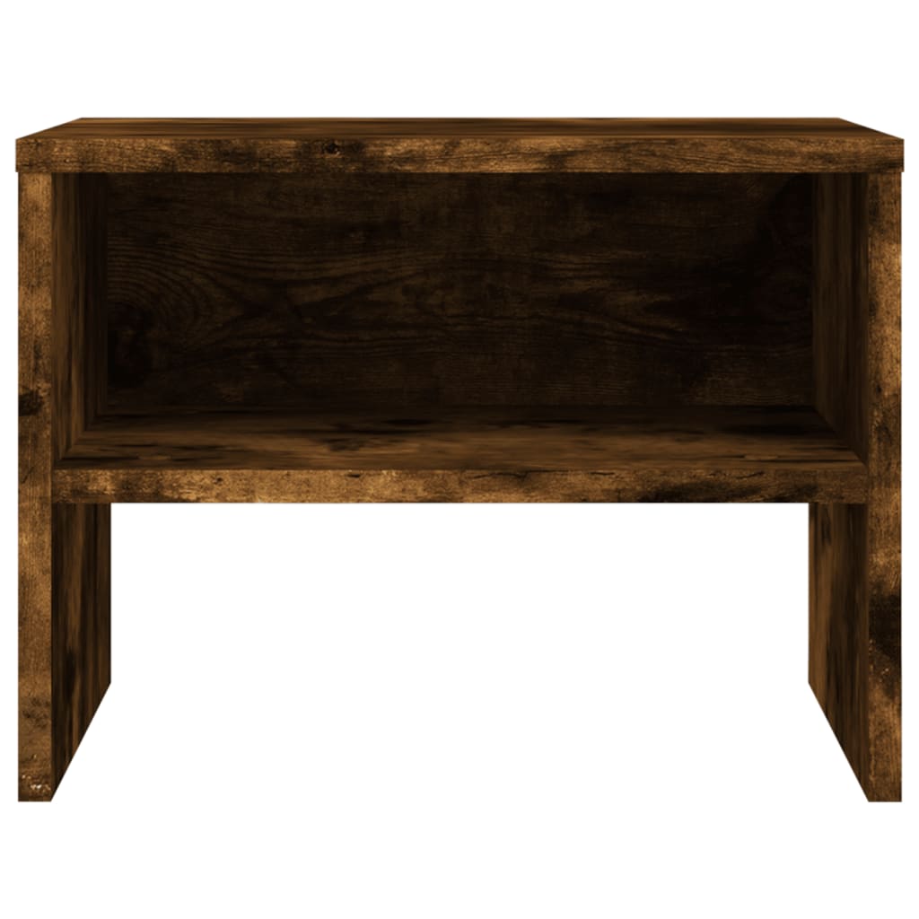 Noční Stolky 2 Ks Kouřový Dub 40 X 30 X 30 Cm Kompozitní Dřevo