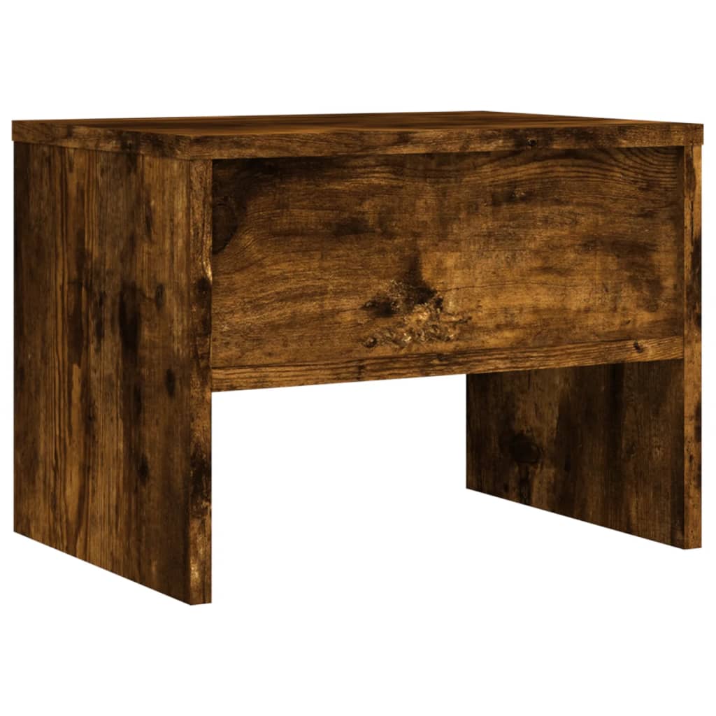 Noční Stolky 2 Ks Kouřový Dub 40 X 30 X 30 Cm Kompozitní Dřevo