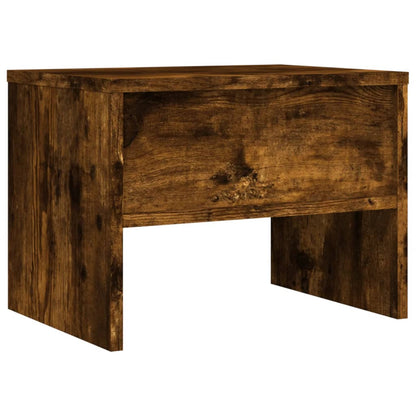 Noční Stolky 2 Ks Kouřový Dub 40 X 30 X 30 Cm Kompozitní Dřevo