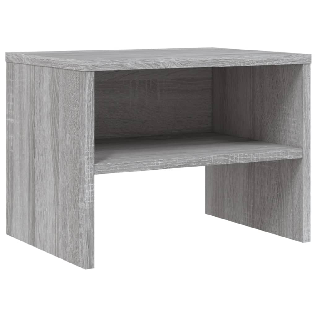 Noční Stolky 2 Ks Šedé Sonoma 40 X 30 X 30 Cm Kompozitní Dřevo