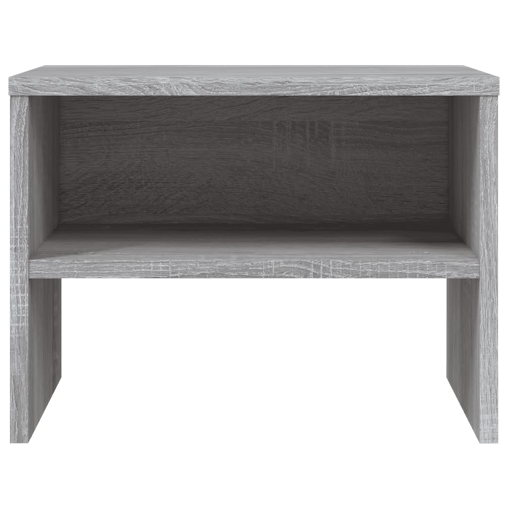 Noční Stolky 2 Ks Šedé Sonoma 40 X 30 X 30 Cm Kompozitní Dřevo