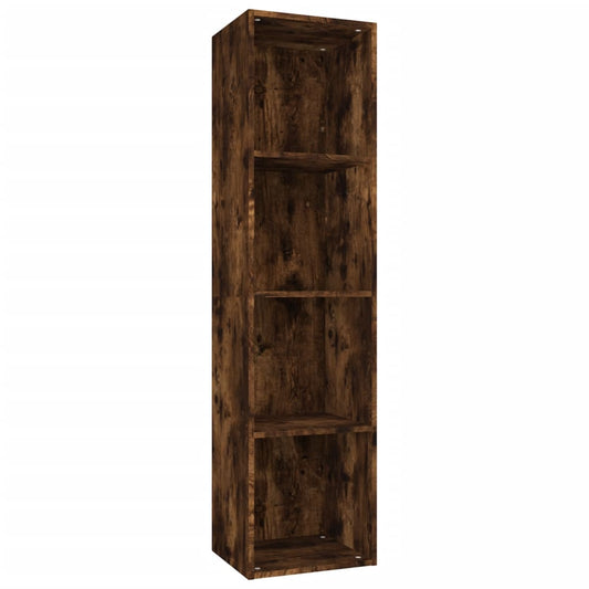 Knihovna / Tv Skříňka Kouřový Dub 36X30X143 Cm Kompozitní Dřevo Přírodní