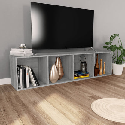 Knihovna / Tv Skříňka Šedá Sonoma 36X30X143 Cm Kompozitní Dřevo