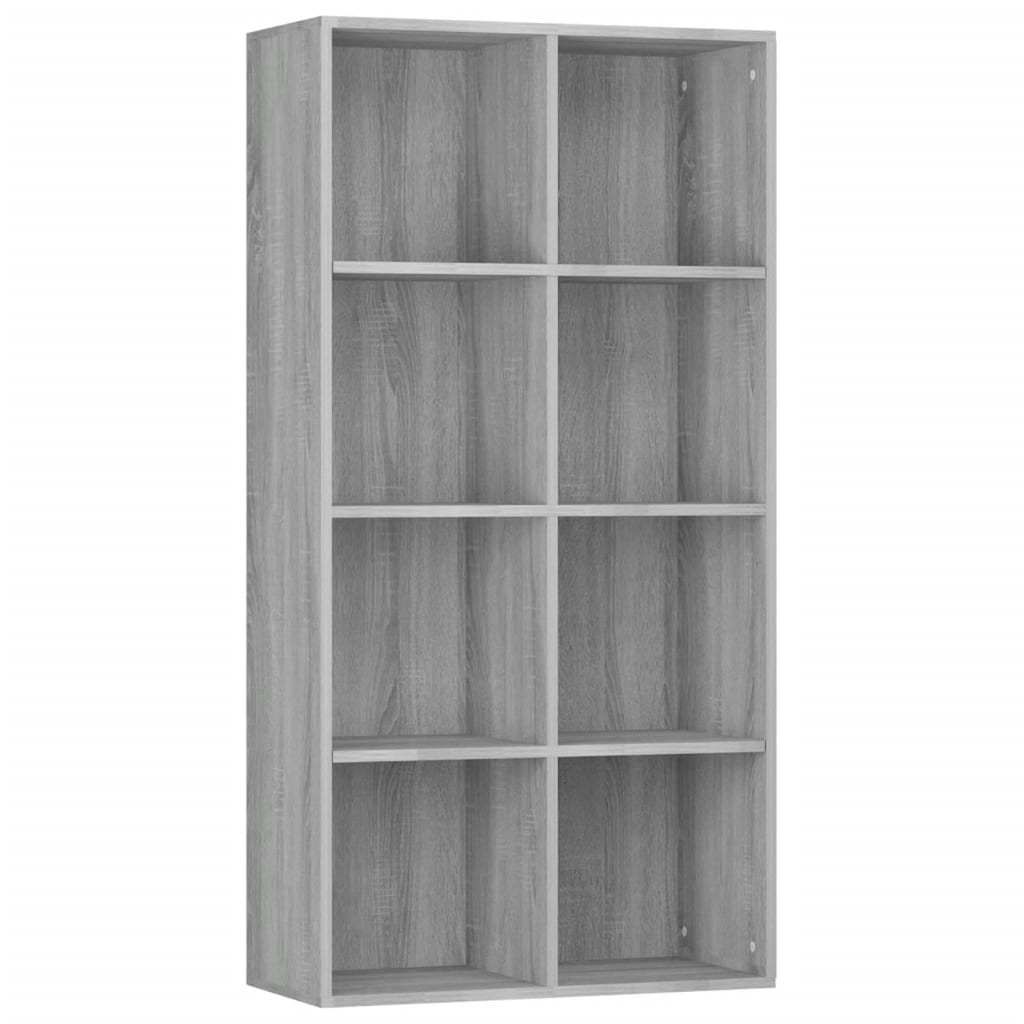 Knihovna/Příborník Šedá Sonoma 66X30X130 Cm Kompozitní Dřevo