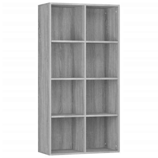 Knihovna/Příborník Šedá Sonoma 66X30X130 Cm Kompozitní Dřevo