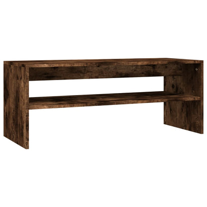 Konferenční Stolek Kouřový Dub 100X50X40 Cm Kompozitní Dřevo
