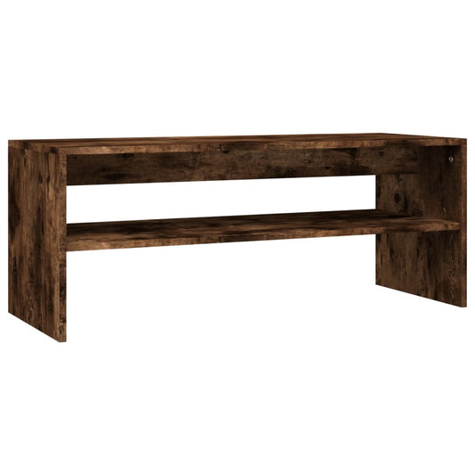 Konferenční Stolek Kouřový Dub 100X50X40 Cm Kompozitní Dřevo