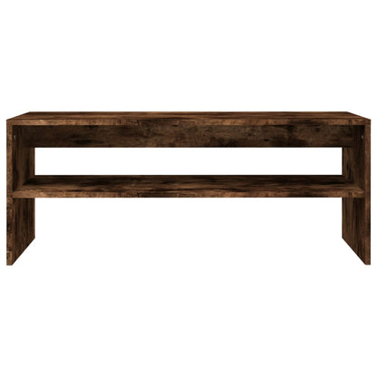Konferenční Stolek Kouřový Dub 100X50X40 Cm Kompozitní Dřevo