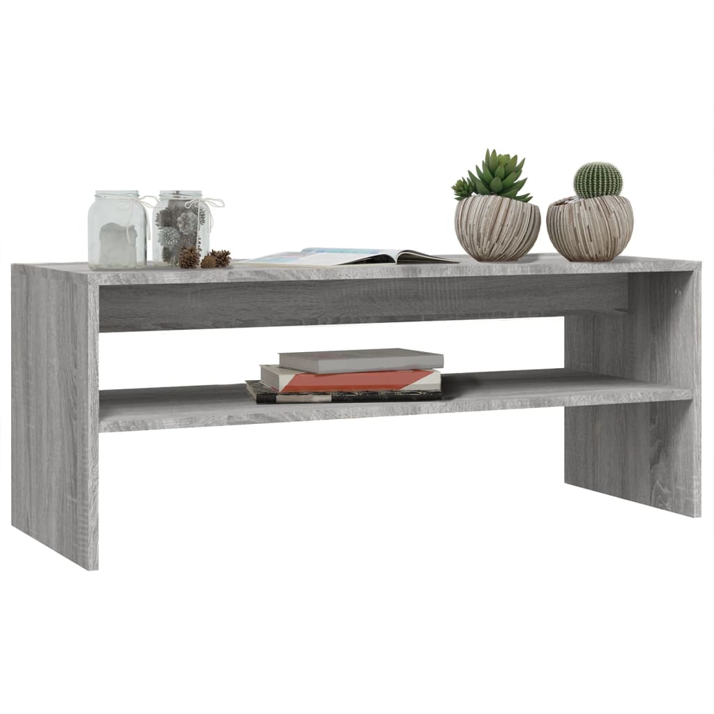 Konferenční Stolek Šedý Sonoma 100X40X40 Cm Kompozitní Dřevo