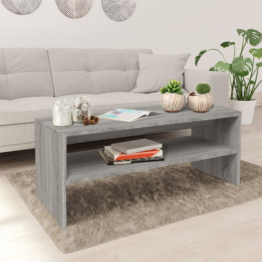 Konferenční Stolek Šedý Sonoma 100X40X40 Cm Kompozitní Dřevo