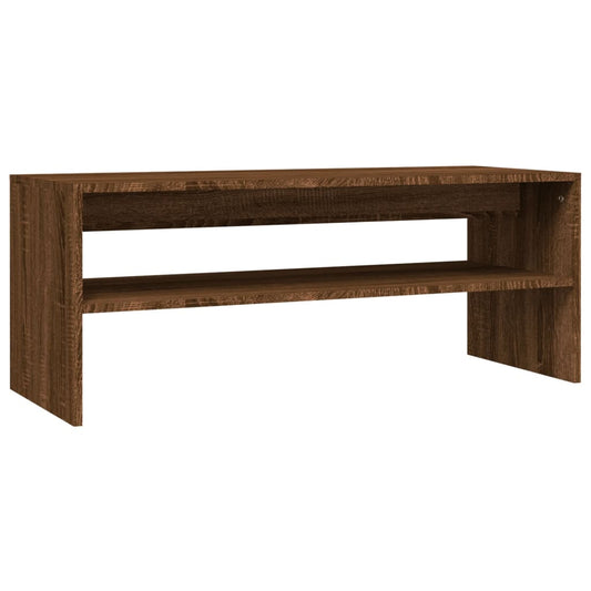 Konferenční Stolek Hnědý Dub 100 X 40 X 40 Cm Kompozitní Dřevo