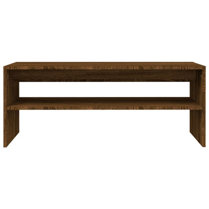 Konferenční Stolek Hnědý Dub 100 X 40 X 40 Cm Kompozitní Dřevo