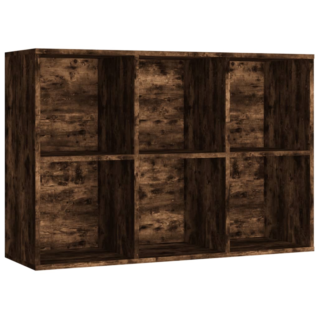Knihovna/Příborník Kouřový Dub 66 X 30 X 98 Cm Kompozitní Dřevo