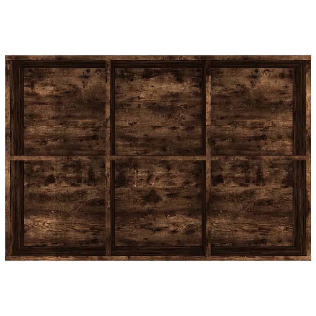 Knihovna/Příborník Kouřový Dub 66 X 30 X 98 Cm Kompozitní Dřevo