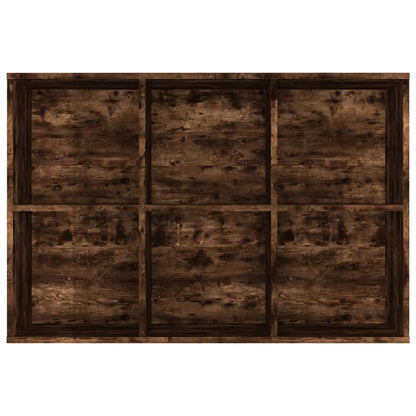 Knihovna/Příborník Kouřový Dub 66 X 30 X 98 Cm Kompozitní Dřevo