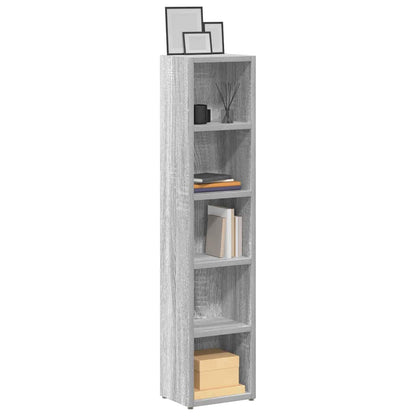 Skříňky Na Cd 2 Ks Betonově Šedé 21 X 16 X 93,5 Cm Dřevotříska