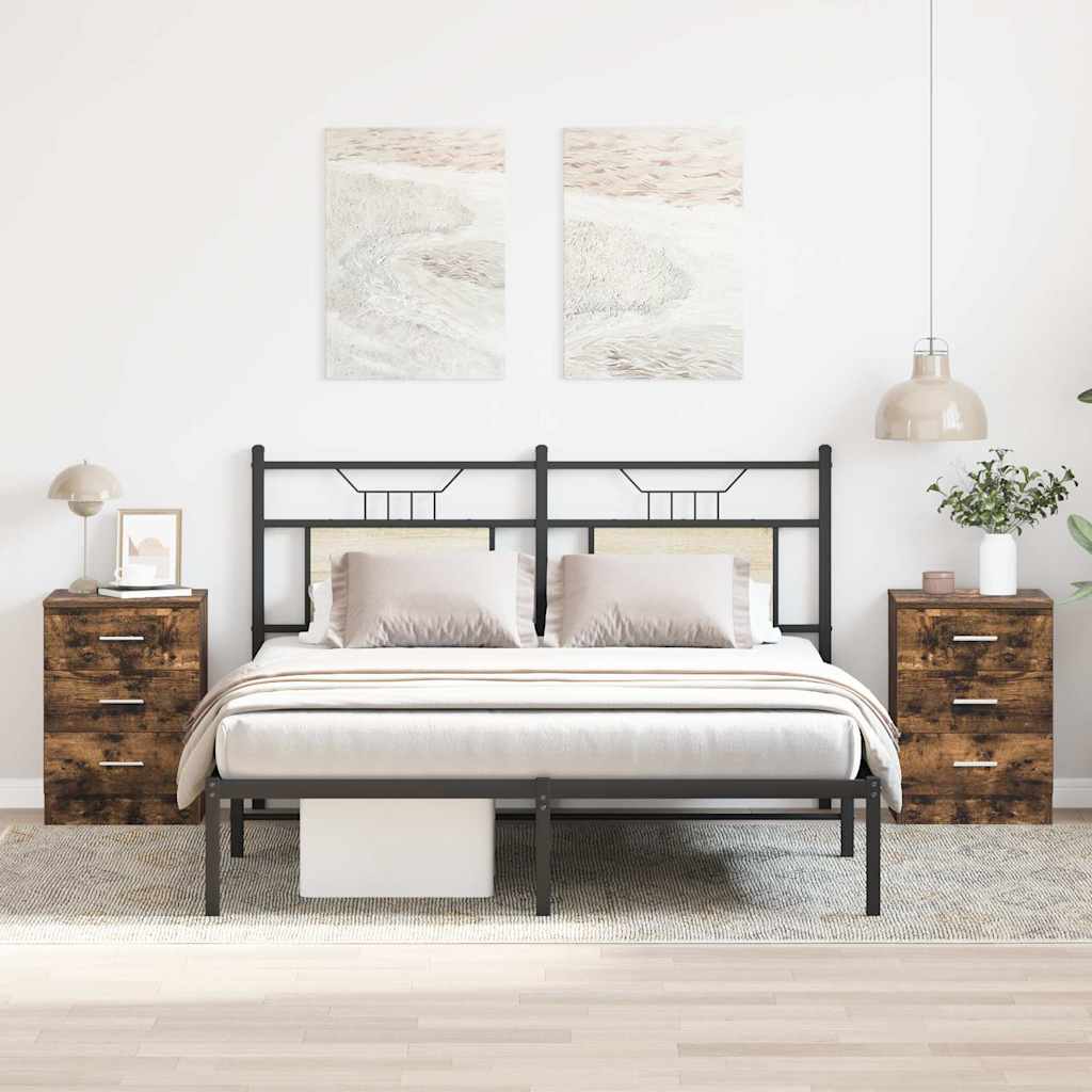 Noční Stolek 38 X 35 X 56 Cm Kompozitní Dřevo