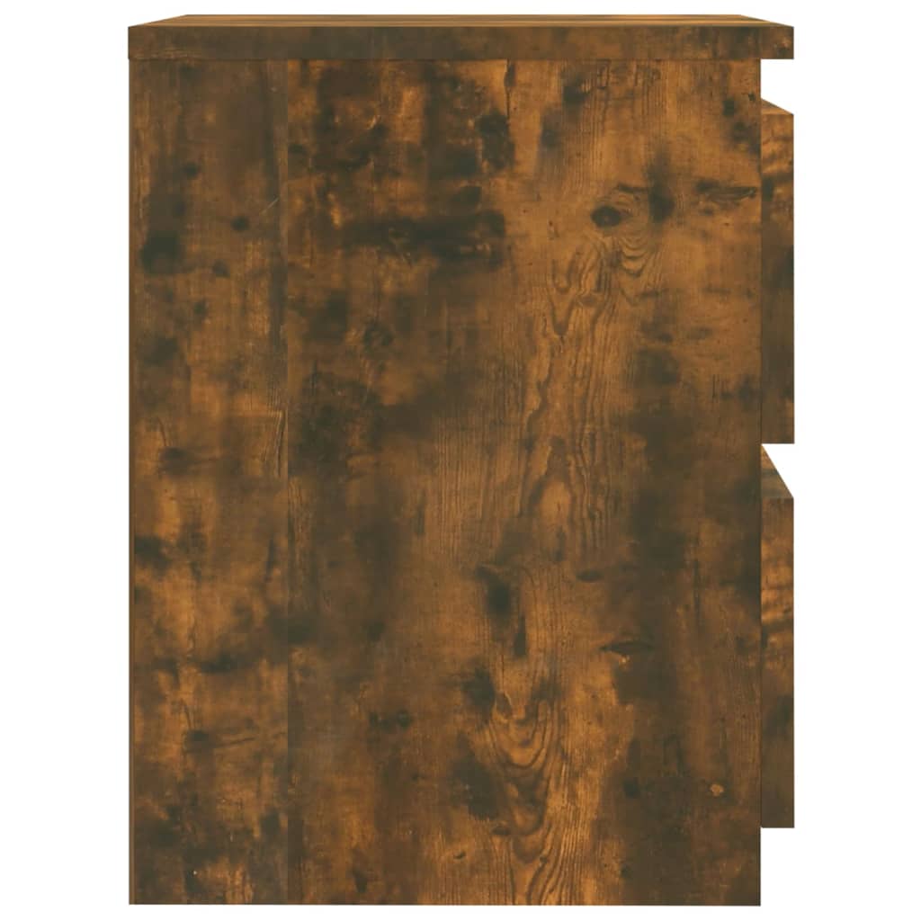 Noční Stolky 2 Ks Kouřový Dub 30X30X40 Cm, Konstrukční Dřevo